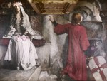 Galahad Leaving Blanchefleur by Edwin Austin Abbey